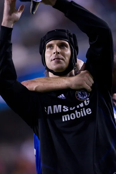 Petr Cech	during the game — Stock Photo, Image